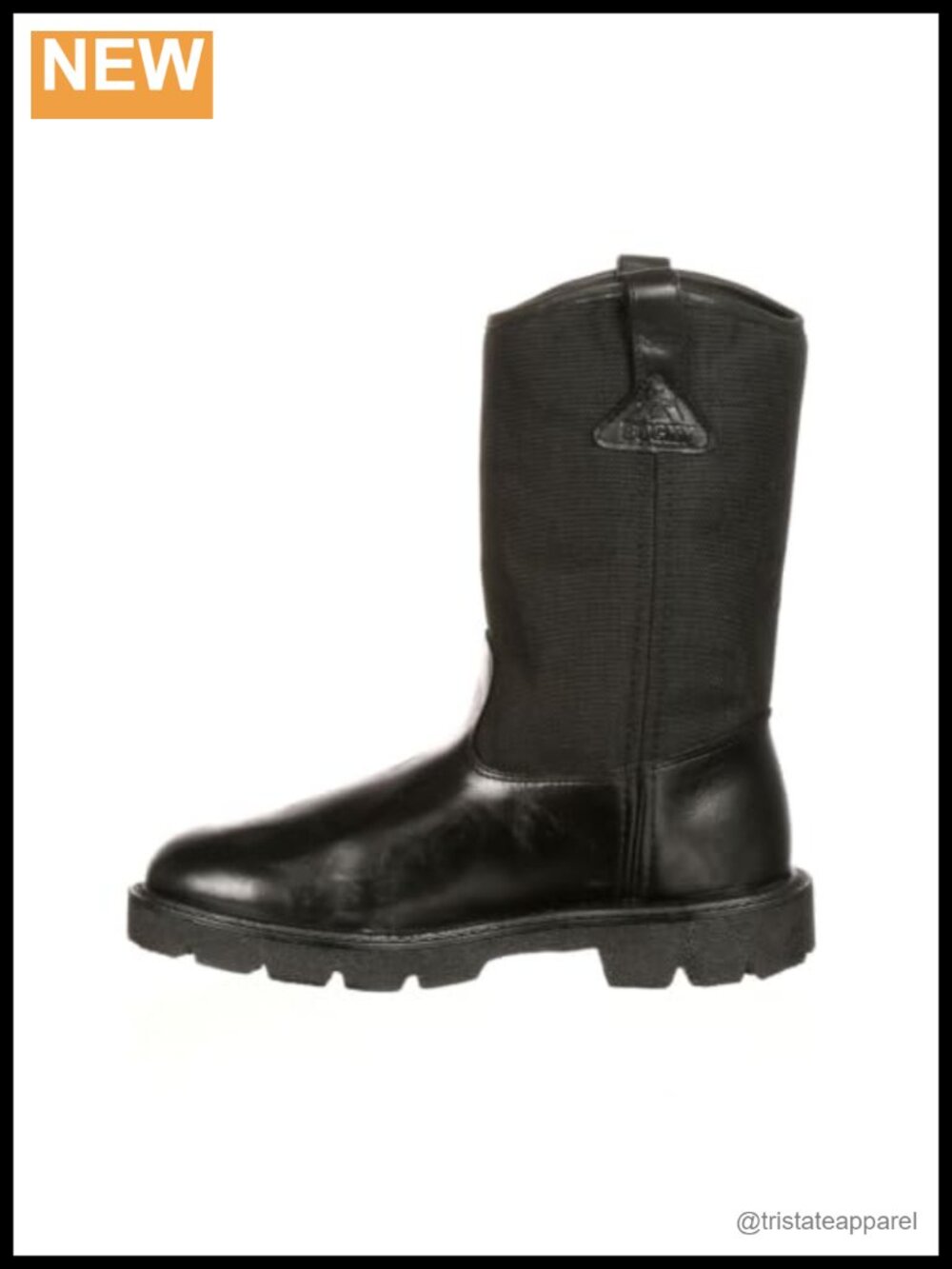 Water-Resistant Leather Cordura Pull-On Wellington Work Boot